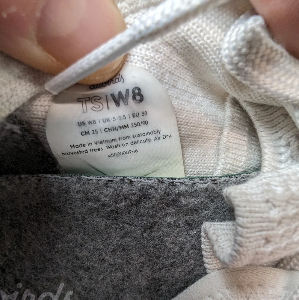 AllBirds Tree Skippers Sneakers 8‎ Kiakoura White Boat Shoes